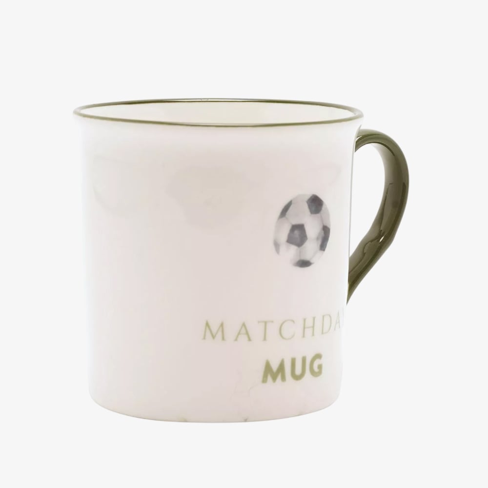 White Football Match Day Mug HM2797