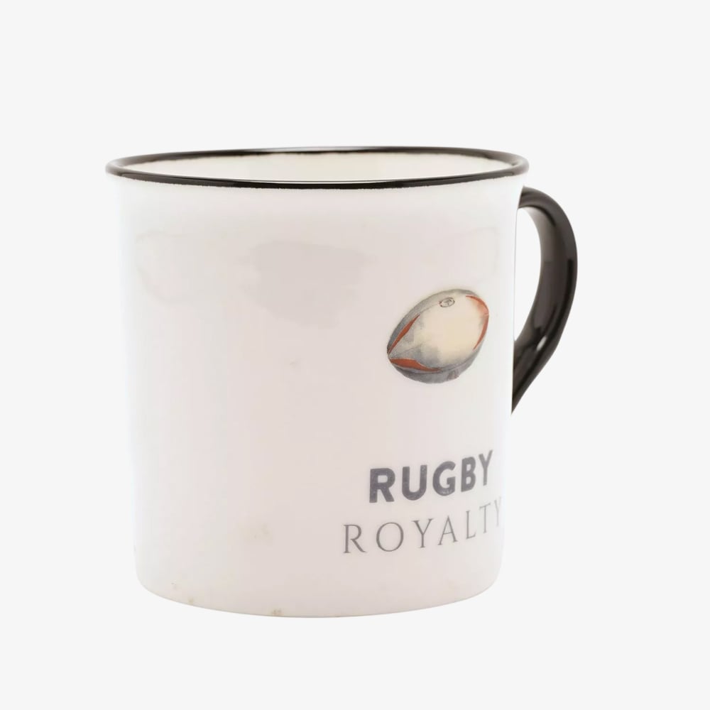 White Rugby Royalty Mug HM2801