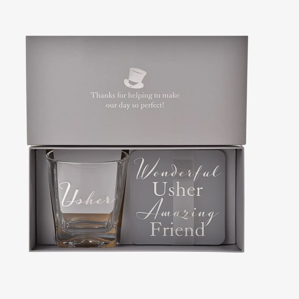 Amore Whisky Glass And Coaster Set AM261U