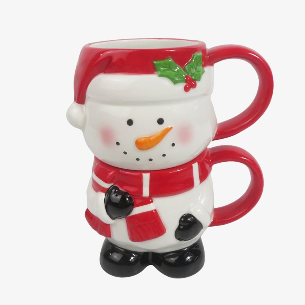 Christmas Snowman Stacking Mugs LP55796