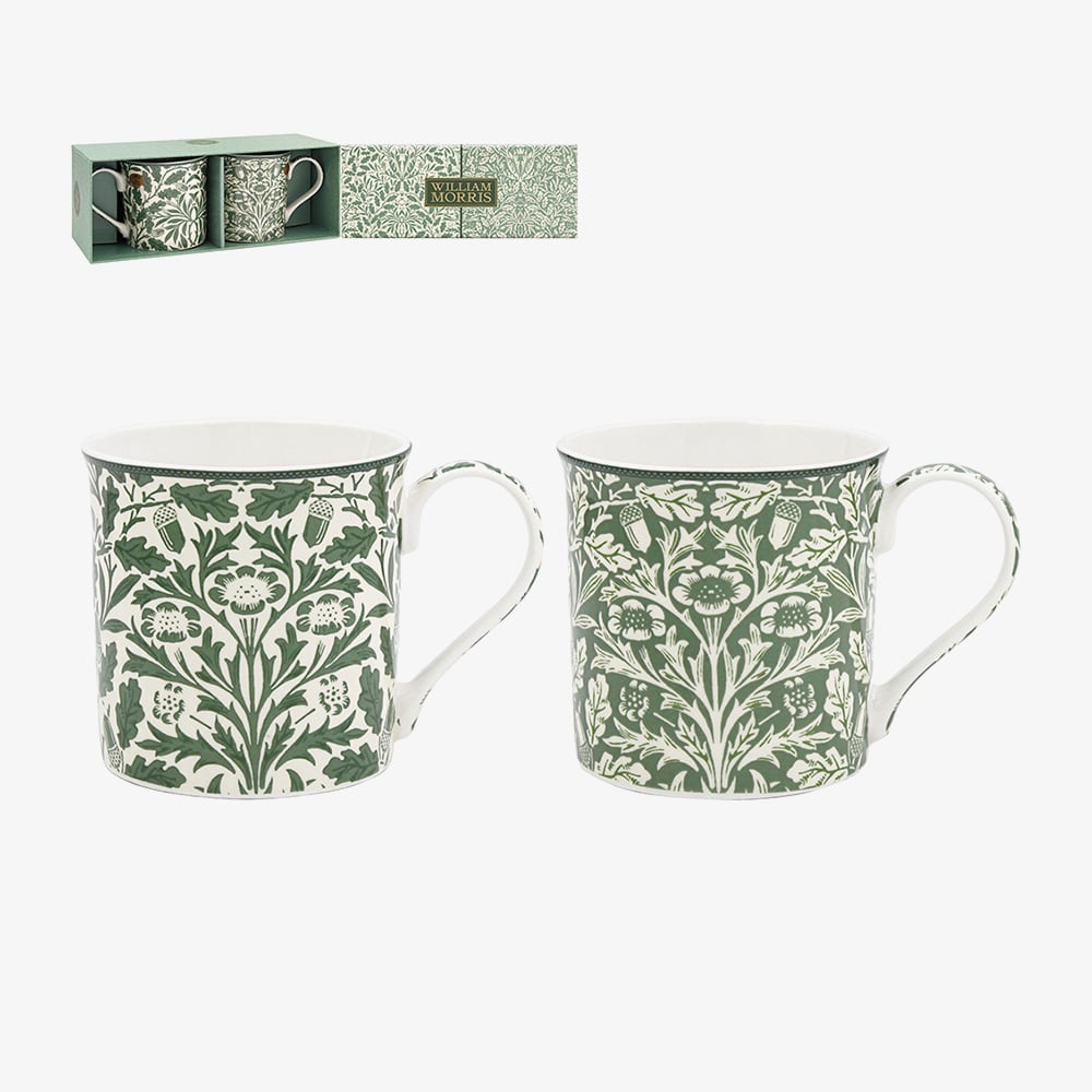 William Morris Set Of Two Acorns Mugs LP96744A