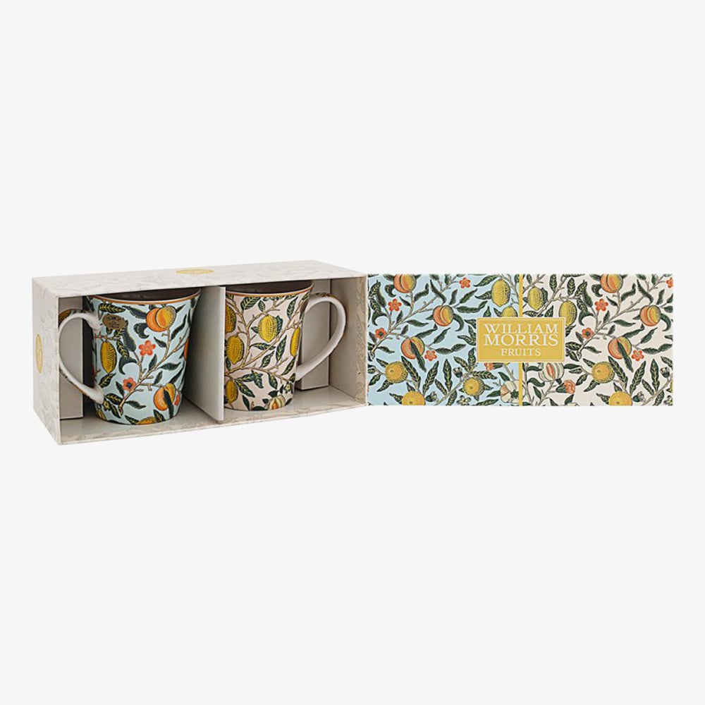 William Morris Set Of Two Fruits Mugs LP96992A