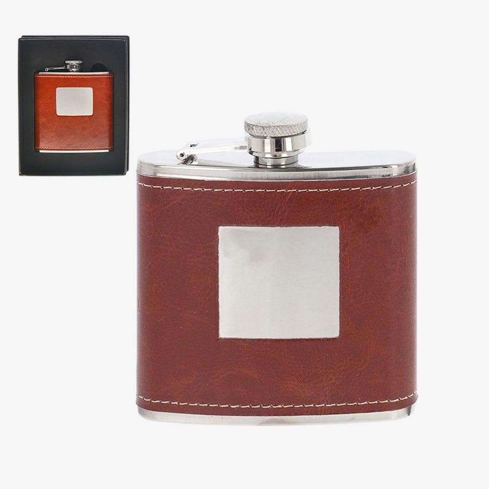 Shudehill Brown 6oz Hipflask X56260