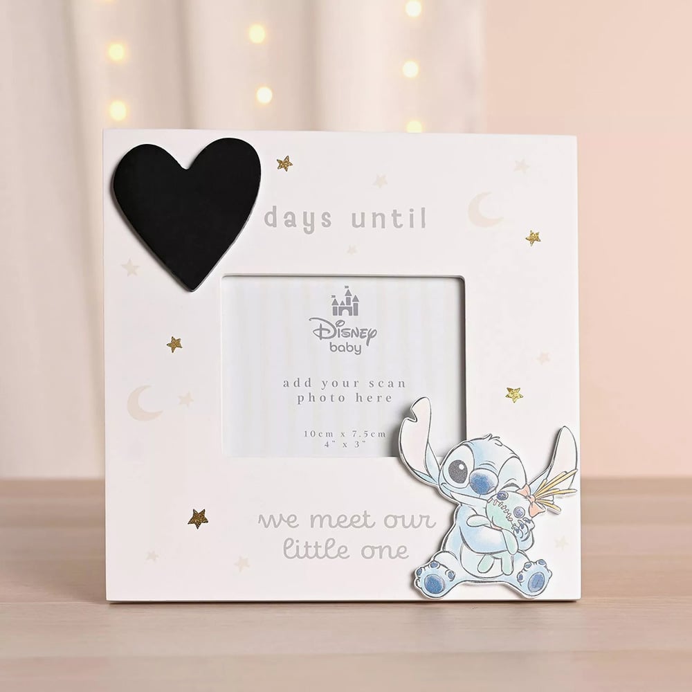 Disney Stitch Baby Countdown Scan 4x3 Inch Photo Frame DI2482