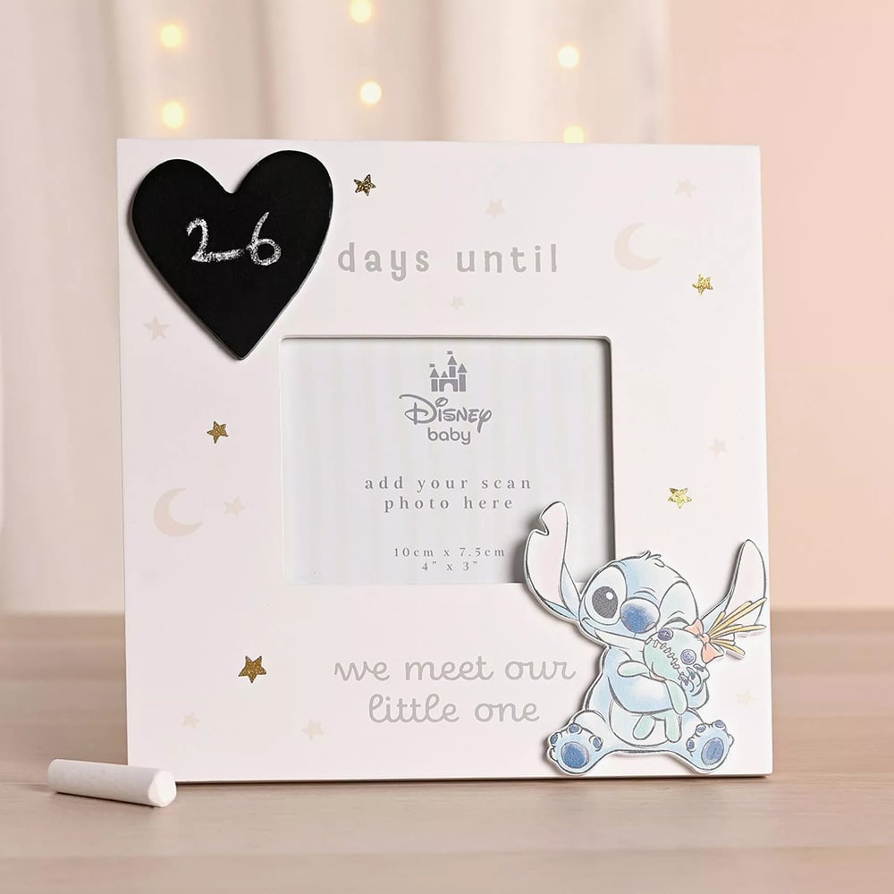 Disney Stitch Baby Countdown Scan 4x3 Inch Photo Frame DI2482