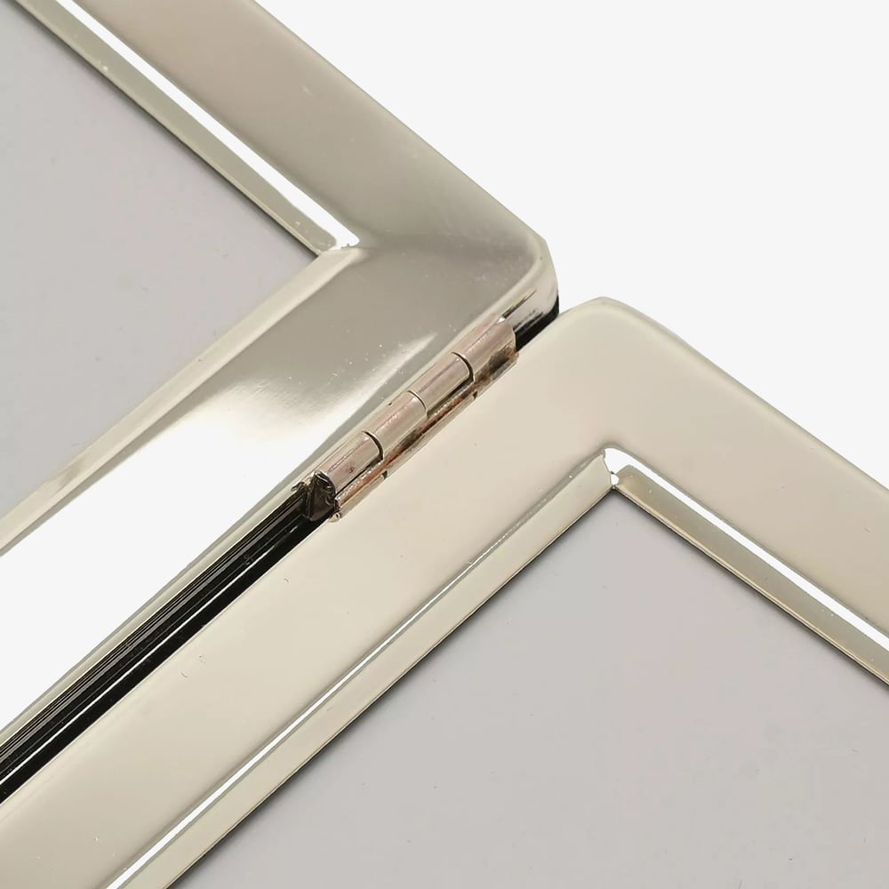Impressions Silver Plated Double Hinged 4x6 Inch Photo Frame 3499
