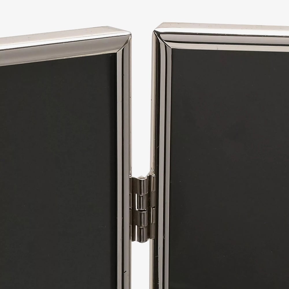 Impressions Silver Plated Double 4x6 Inch Photo Frame 8173