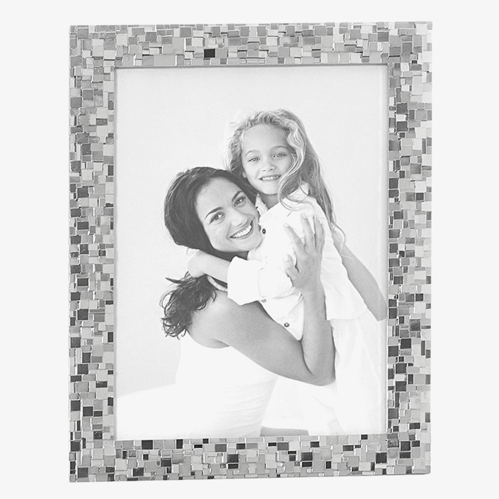 Silver Plated 5X7 Mosaic Photo Frame 275461
