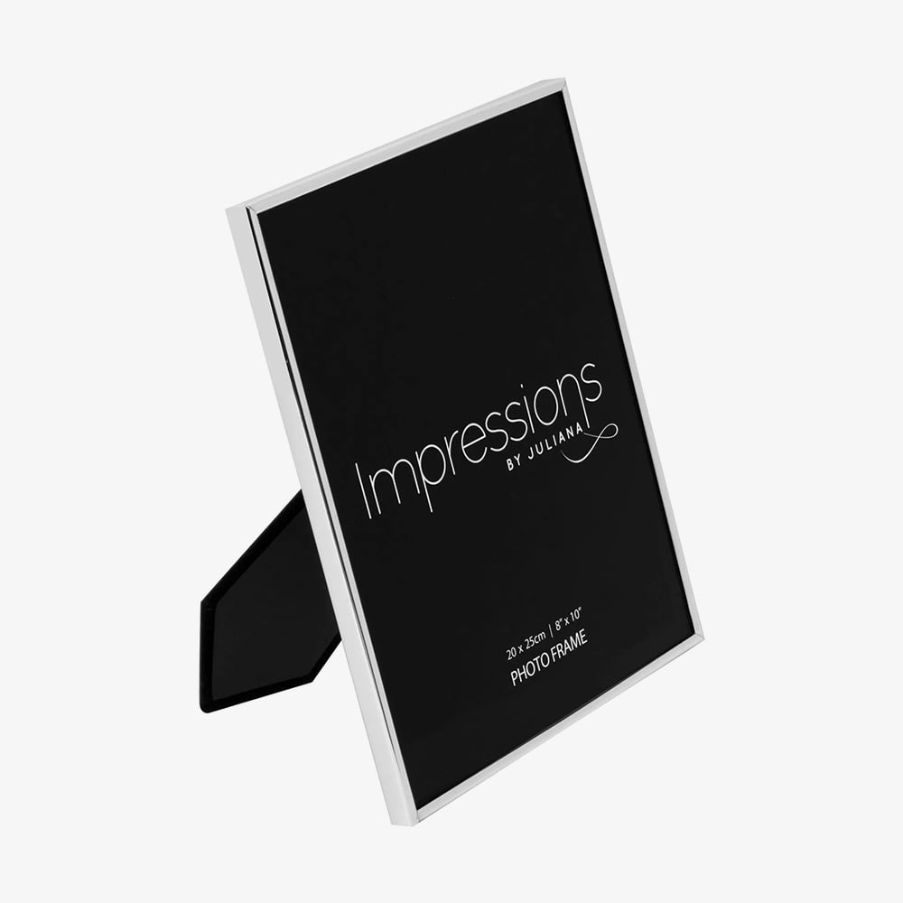 Impressions Silver Plated Thin Oblong 8x10 Inch Photo Frame 8159