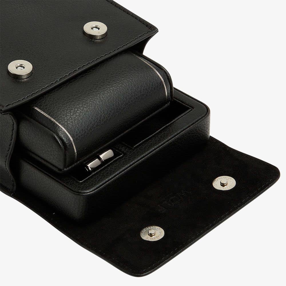 WOLF British Racing Black Single Travel Watch Stand 485402