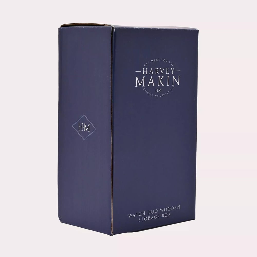 Harvey Makin Wooden Duo Watch Box HM2731