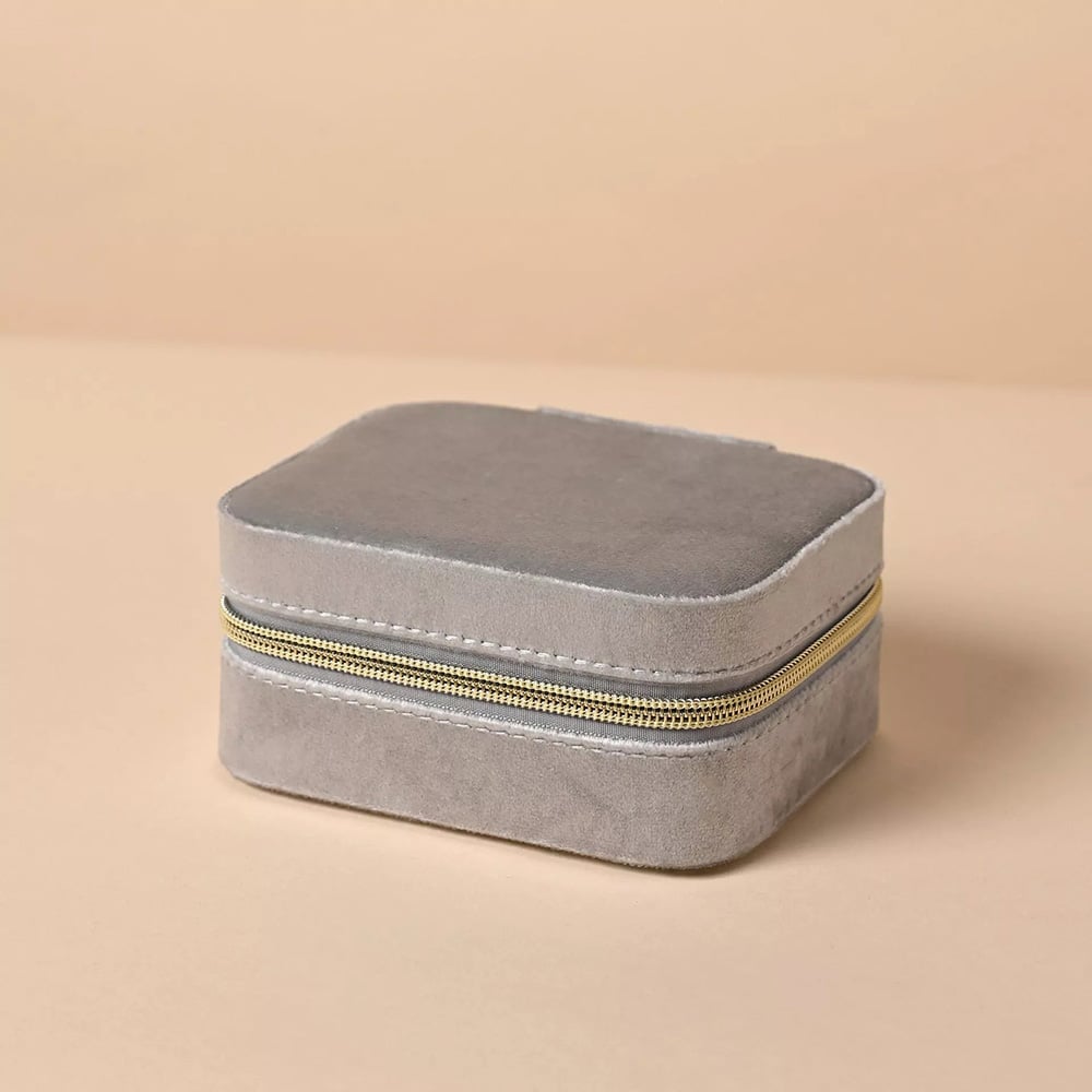 Sophia Silver Classic Velvet Jewellery Box SP3519