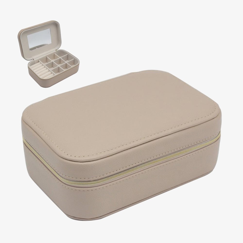 Square Beige Jewellery Box LP60587