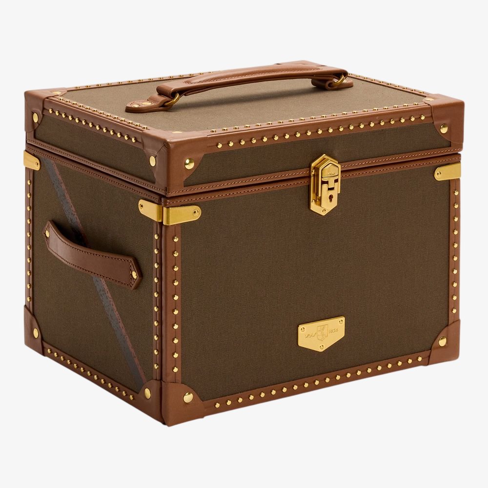 WOLF Ida Brown Trunk Jewel Box 190041
