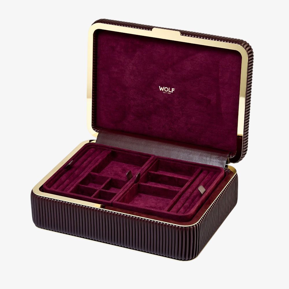 WOLF Bella Medium Red Jewellery Box 781026