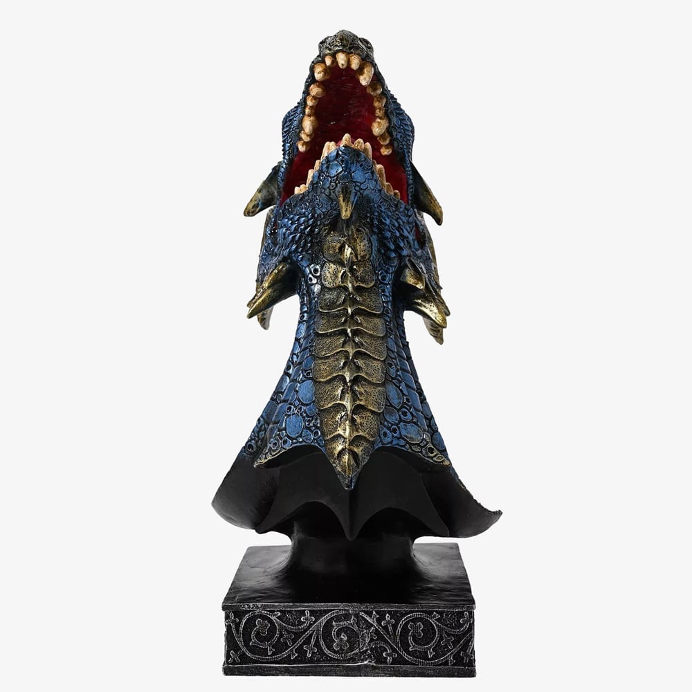 Mystic Legends Blue Dragons Head Bust Figurine 69556