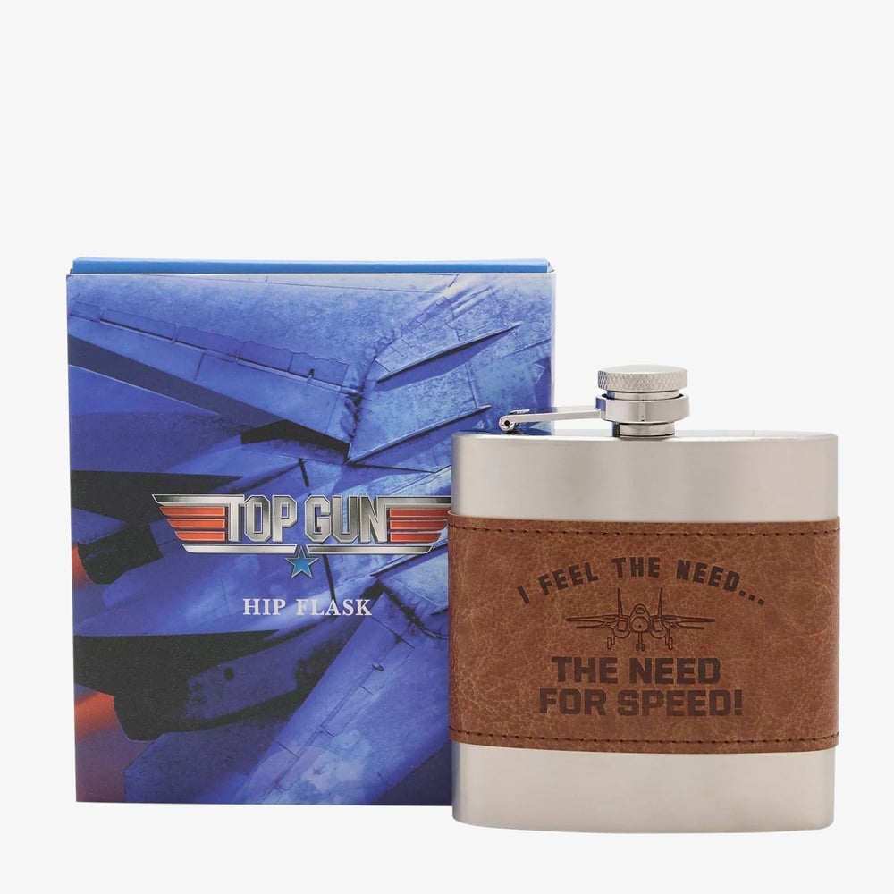 Top Gun Metal Hip Flask 6Oz Gift PM103