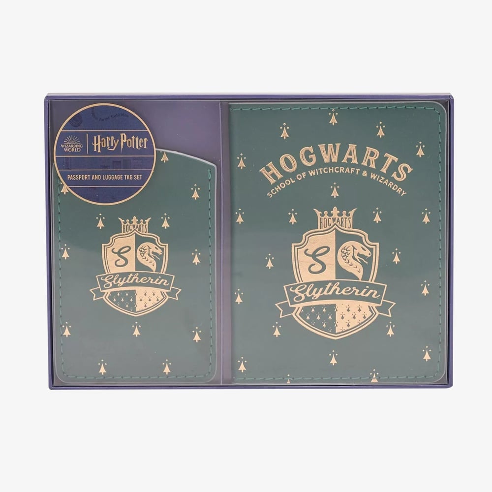 Harry Potter Slytherin Passport And Luggage Tag Accessory Set WB277