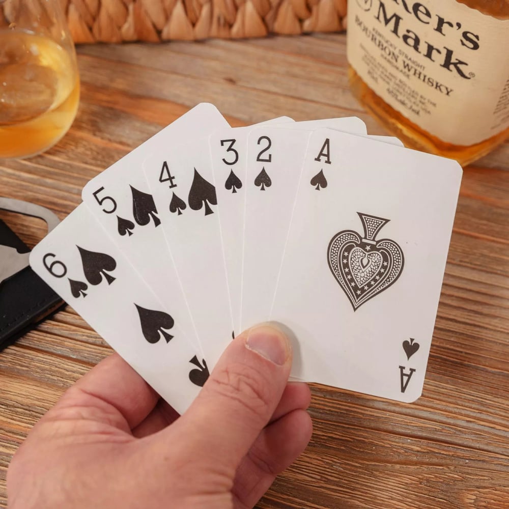 Harvey Makin Playing Cards In Wooden Box Gift HM1993