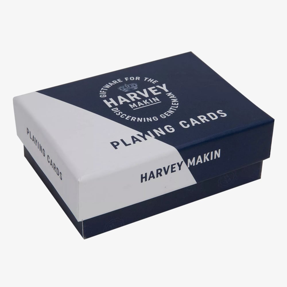 Harvey Makin Playing Cards In Wooden Box Gift HM1993