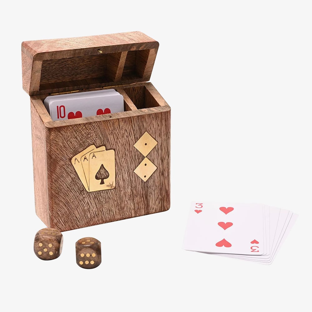 Harvey Makin Wooden Playing Card Box Gift HM1997