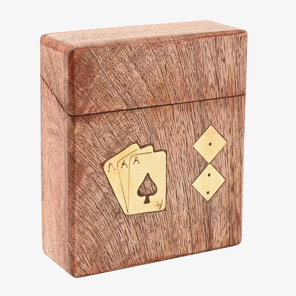 Harvey Makin Wooden Playing Card Box Gift HM1997
