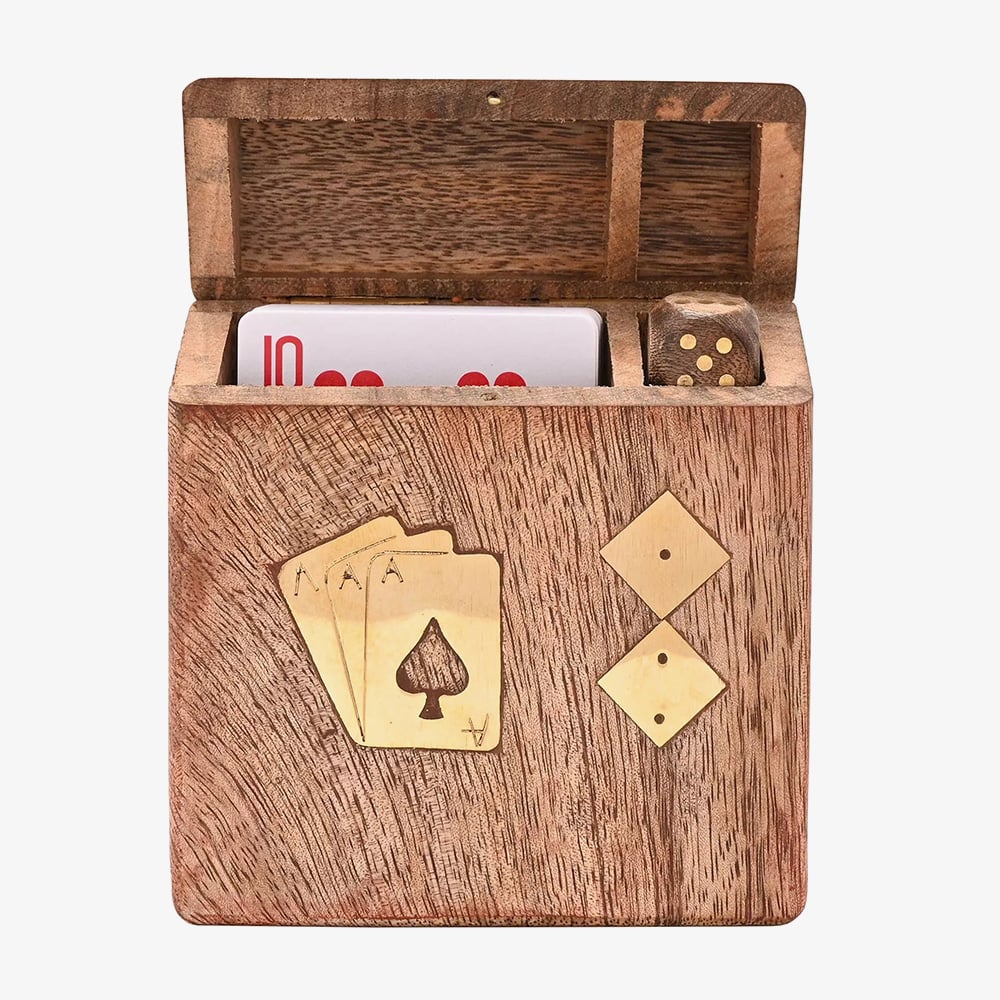 Harvey Makin Wooden Playing Card Box Gift HM1997