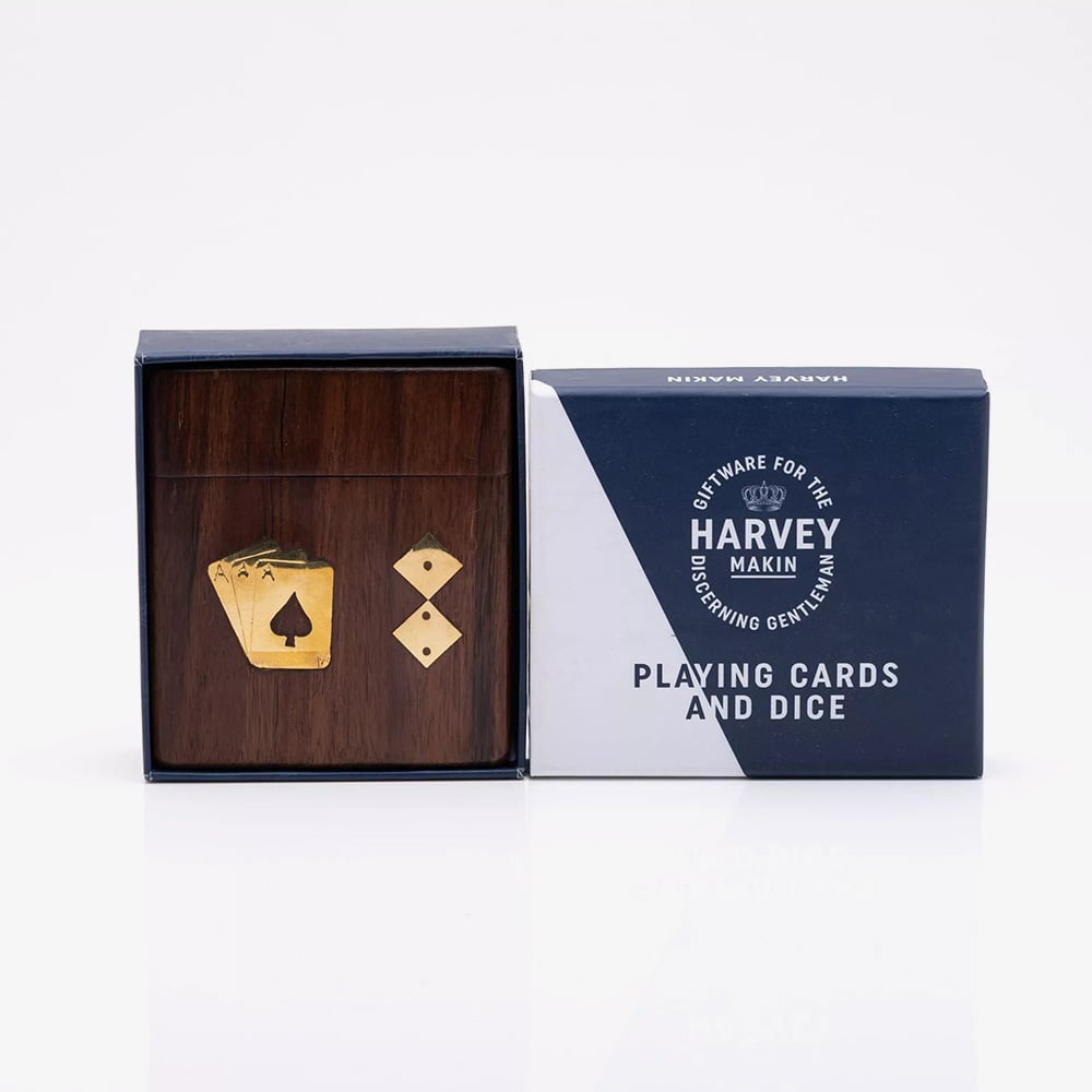 Harvey Makin Wooden Playing Card Box Gift HM1997