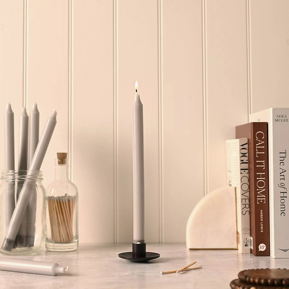 Northern Lights 12 Pack Stone Taper Candles NL141