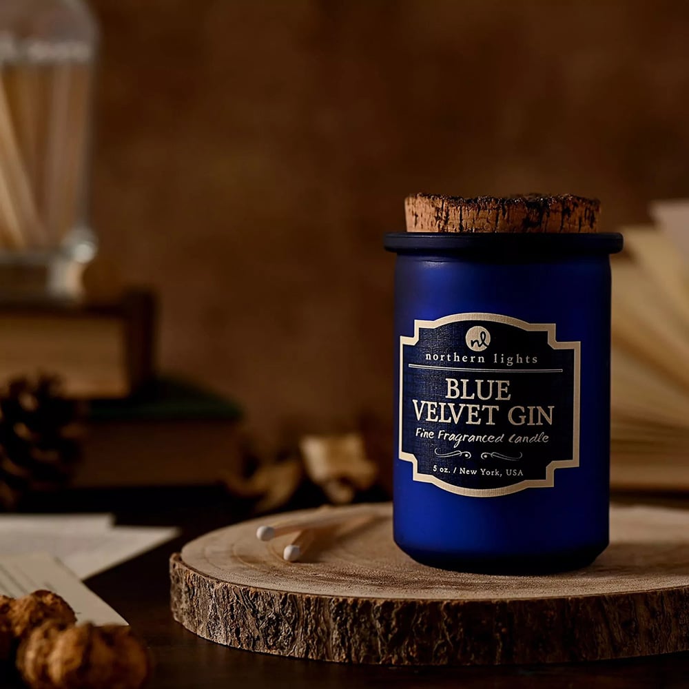 Northern Lights Blue Velvet Gin Candle NL120