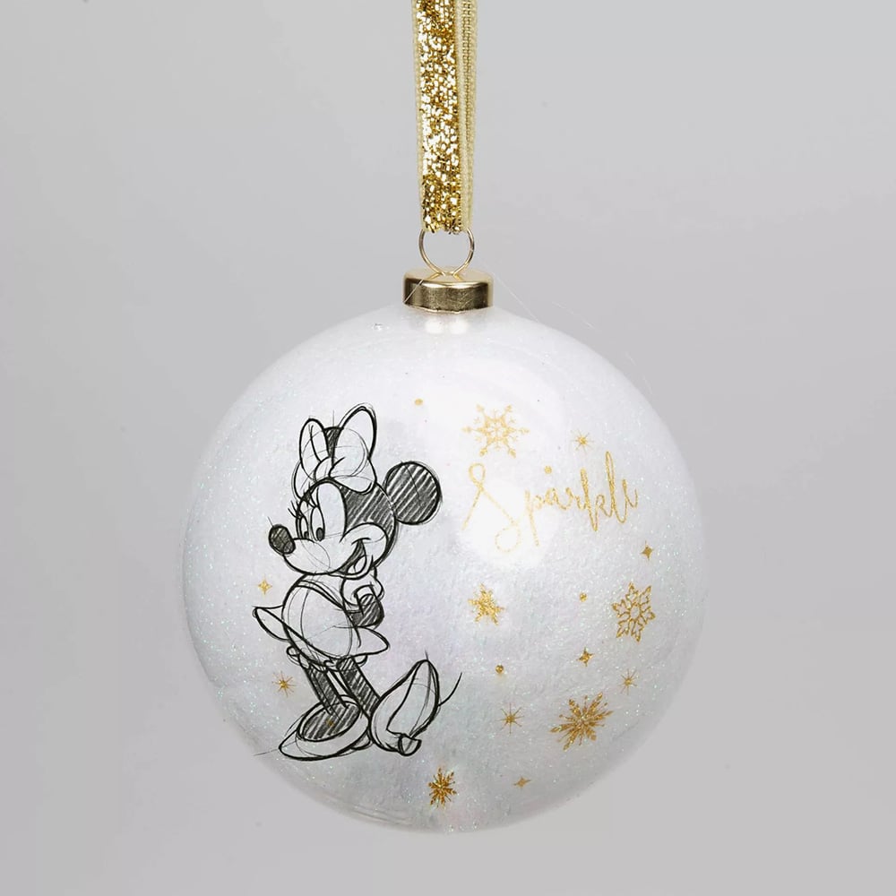 Disney Pack Of 15 Glitter Baubles XM8636