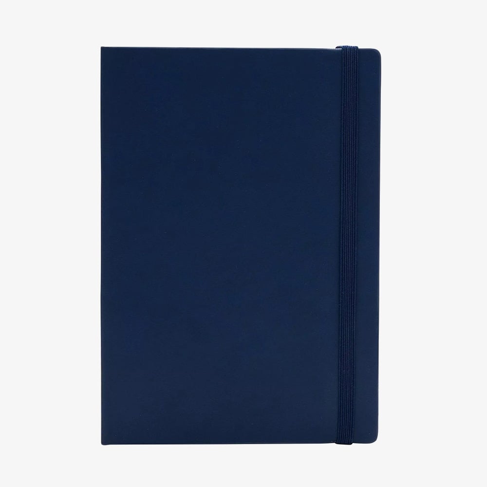 Navy Blue Faux Leather Notebook NON1092