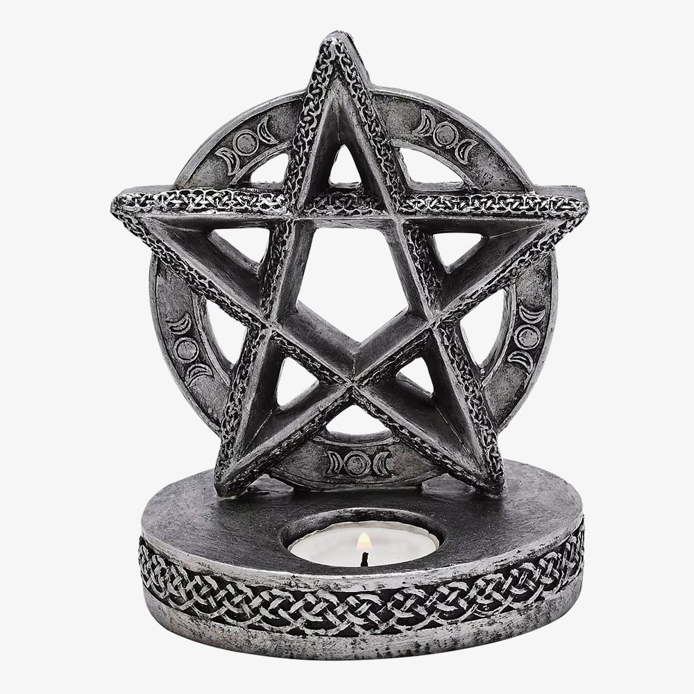 Mystic Legends Pentacle Candle Holder Gift 69687