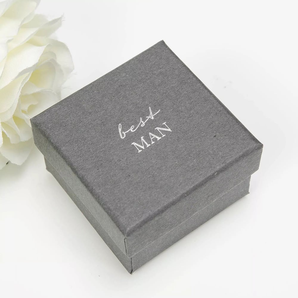 Amore Chrome Plated Best Man Cufflinks AM134