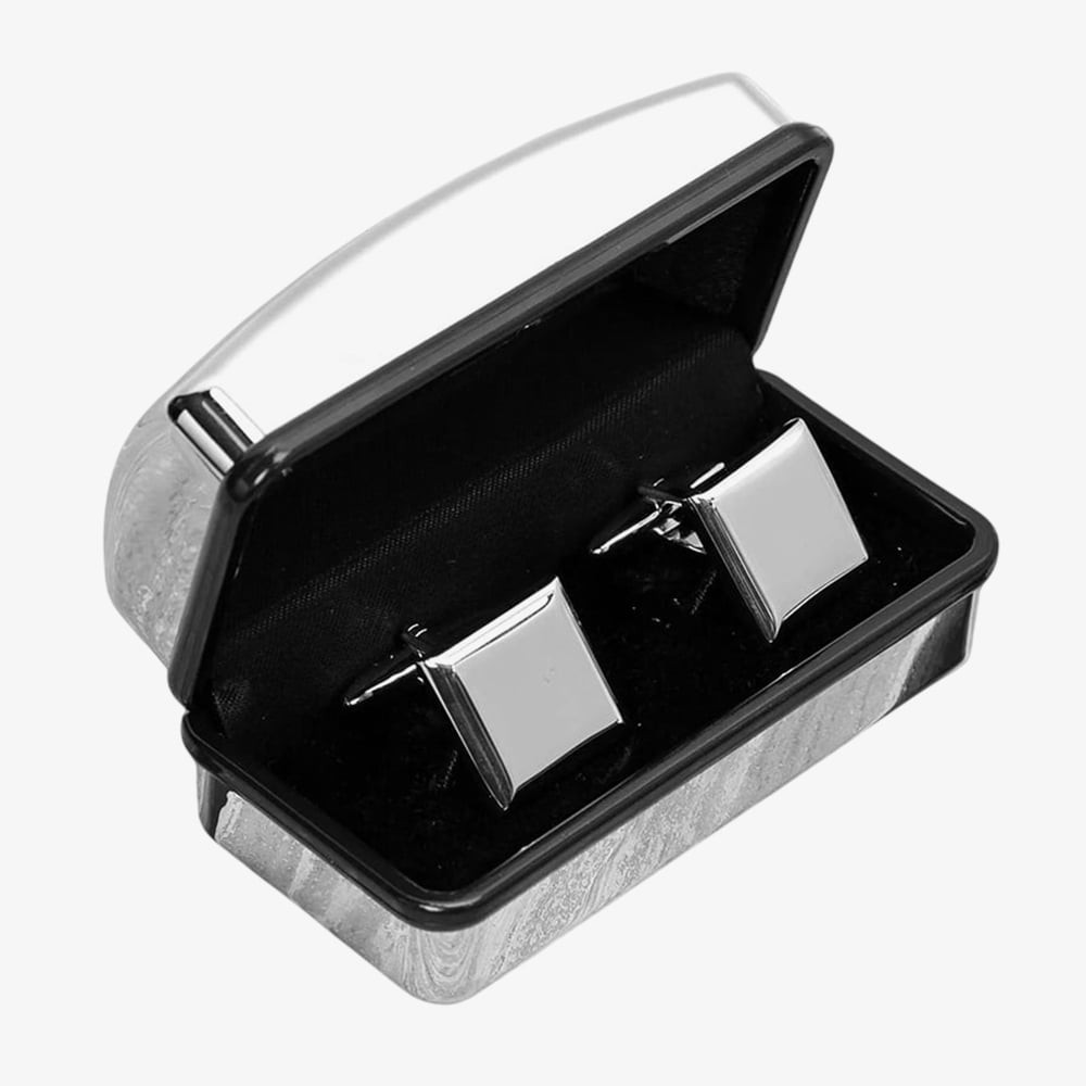 Harvey Makin Engravable Square Cufflinks In Box CL285