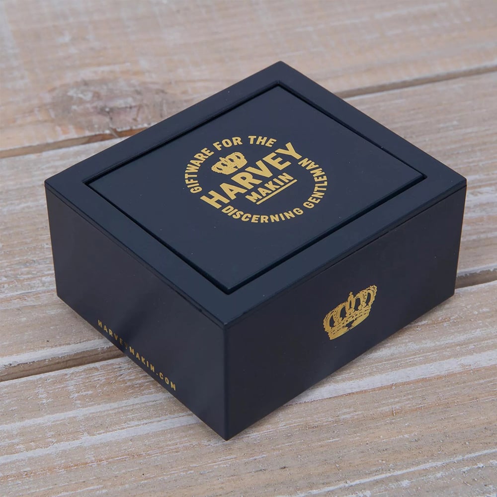 Harvey Makin Engravable Oval Cufflinks In Box CL284