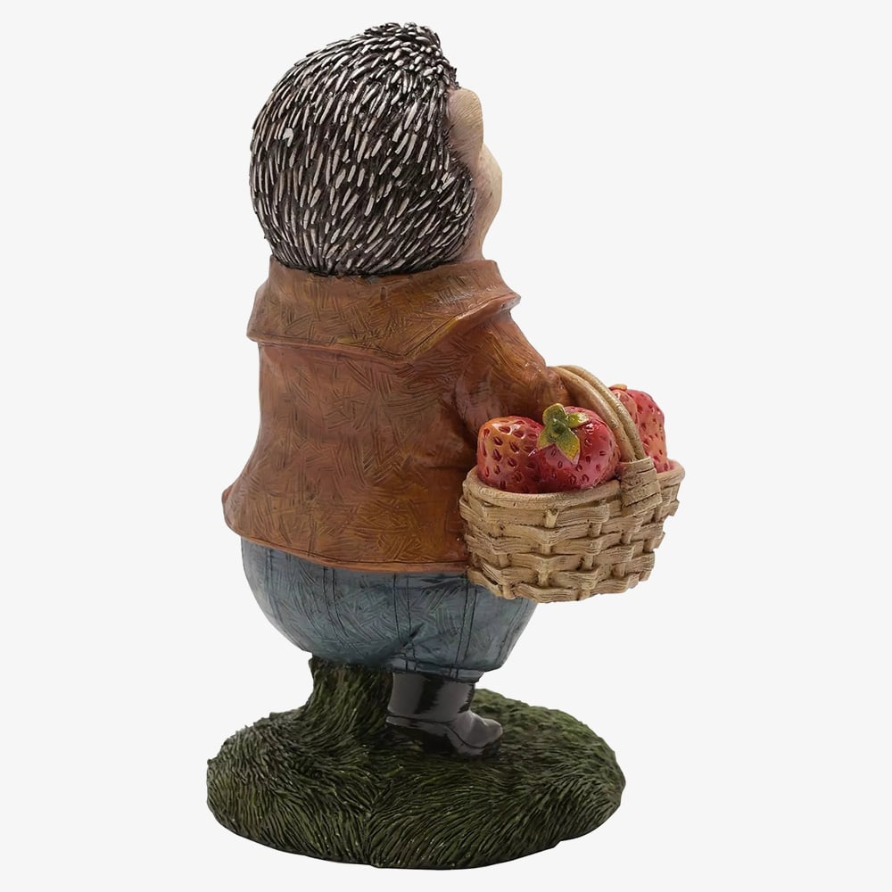 Country Living Hedgehog With Basket Figurine CL527