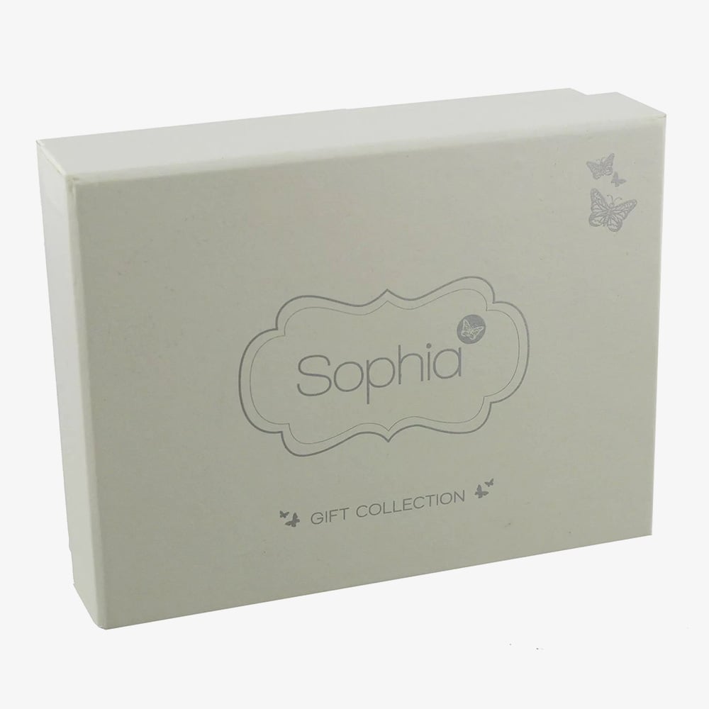 Sophia Silver Plated Oblong Patterned Wave Trinket Box JTB102