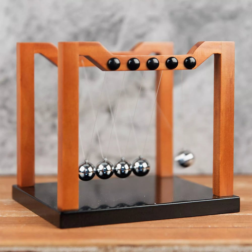 Harvey Makin Wooden Newtons Cradle Ornament HM788