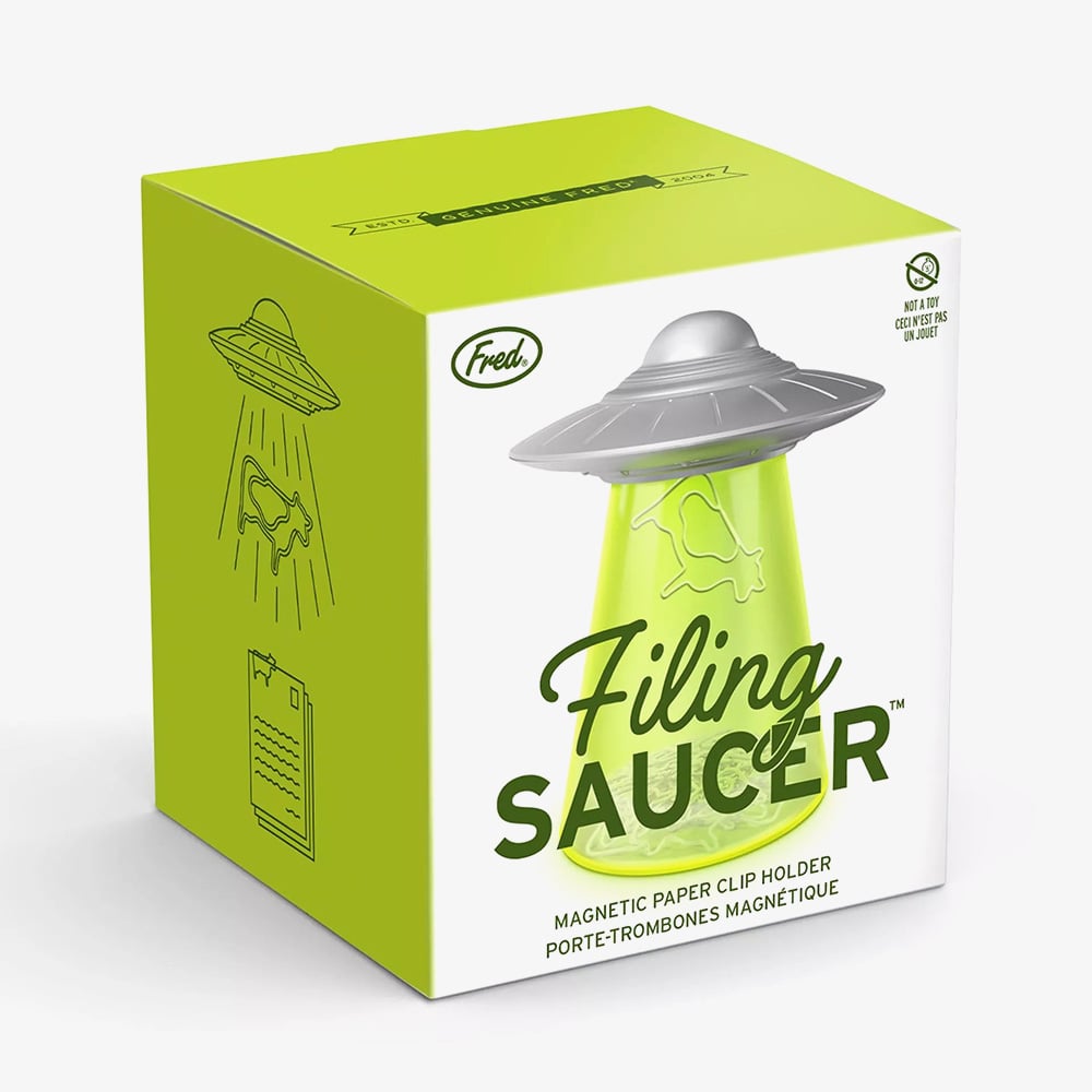 Fred Flying Saucer Paperclip Storage Novelty 5266419