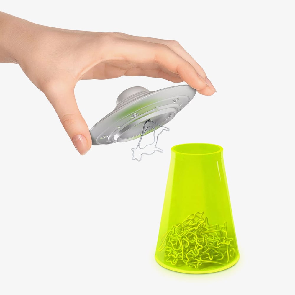 Fred Flying Saucer Paperclip Storage Novelty 5266419