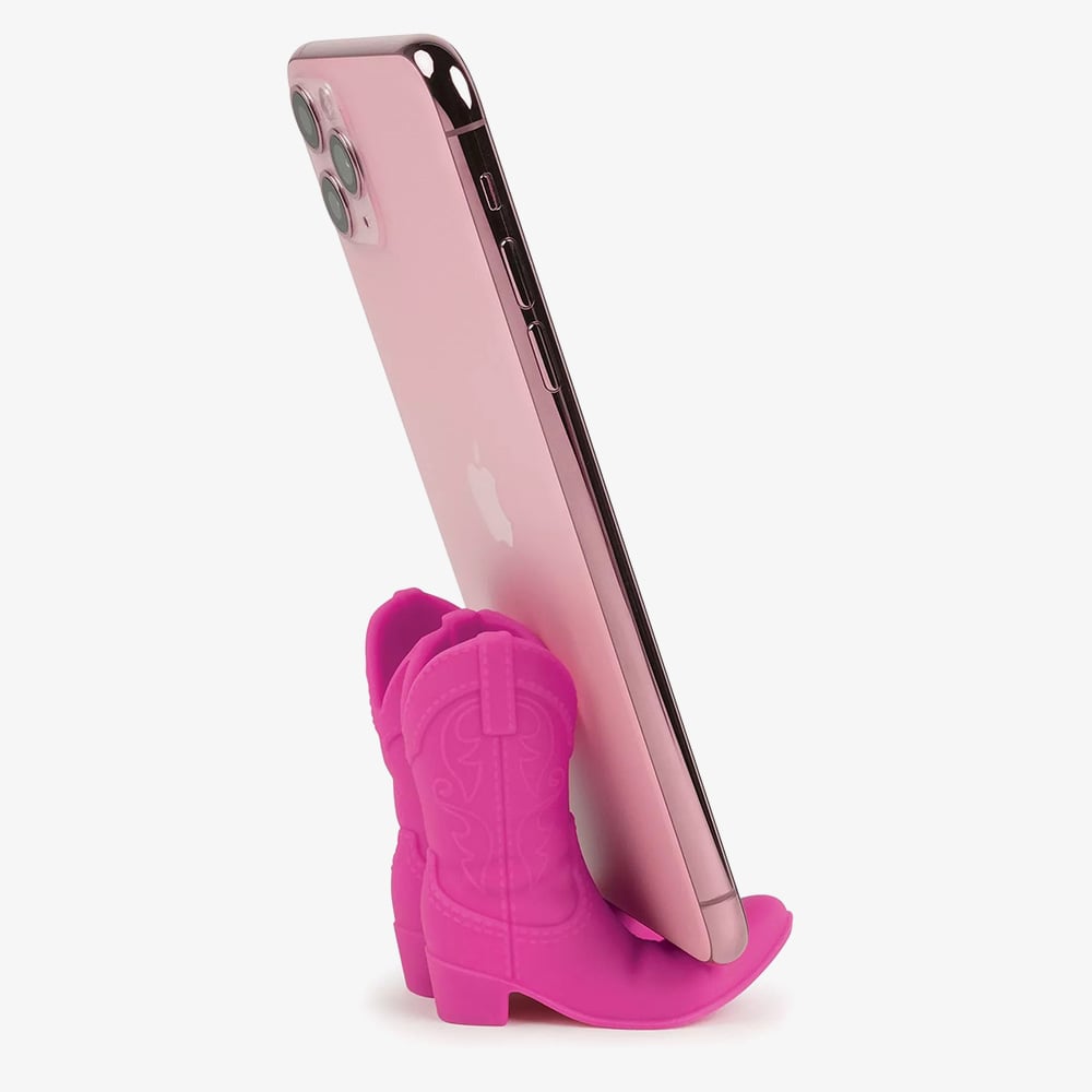 Fred Pink Cowboy Boot Phone Stand 5317301