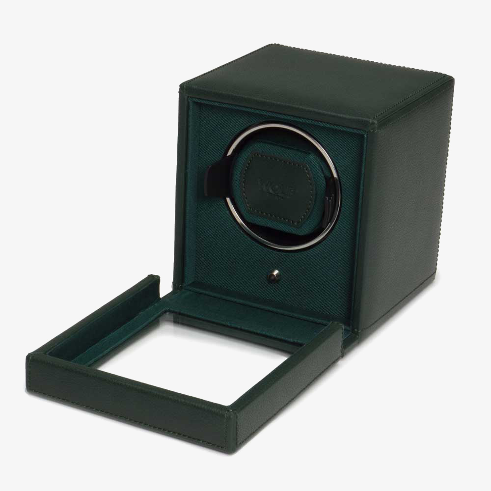 WOLF Cub With Cover Green Watch Winder 461141