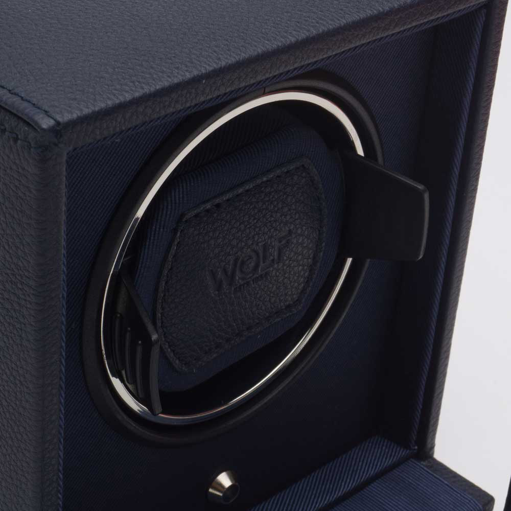 WOLF Cub With Cover Blue Watch Winder 461117