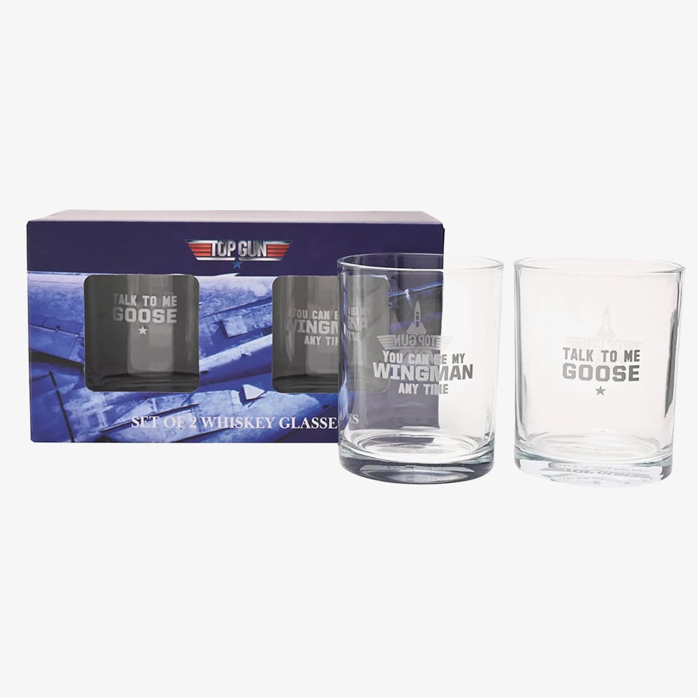 Top Gun Set Of Two Whiskey Tumblers PM104