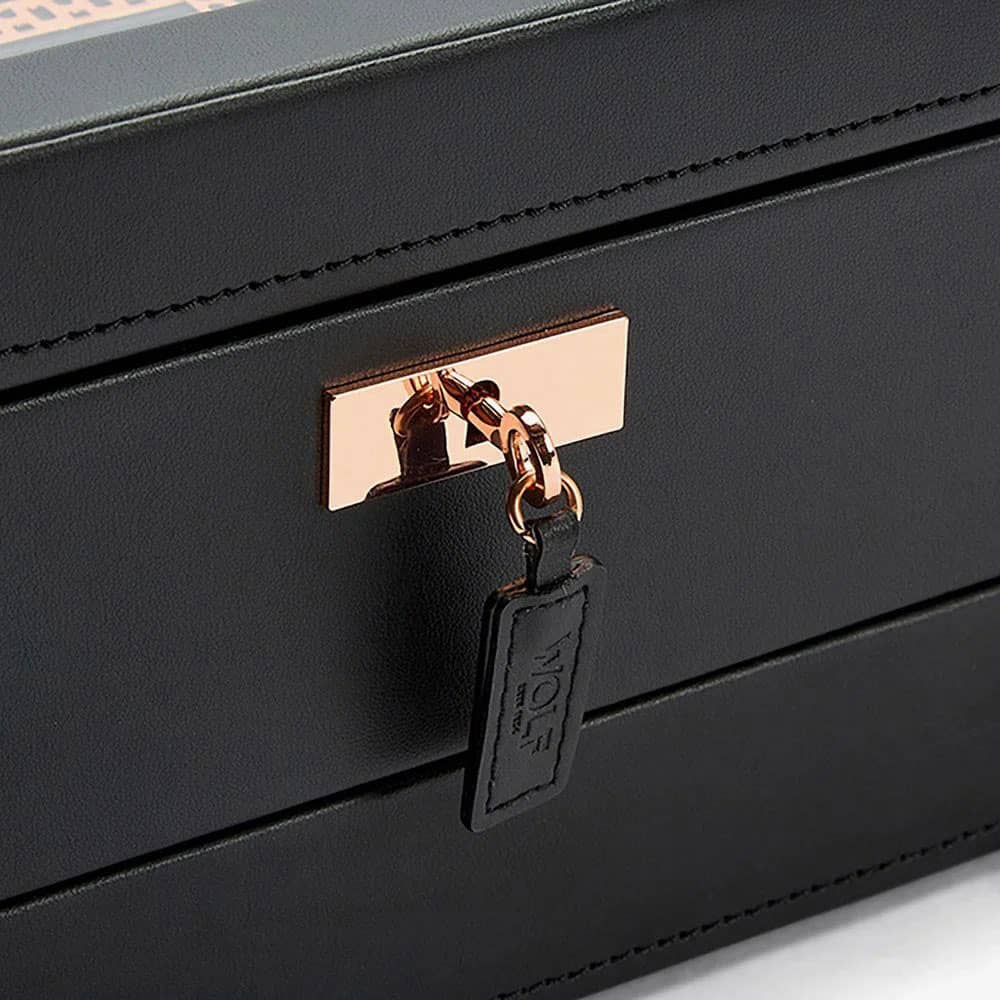 WOLF Axis Copper 10 Piece Watch Box With Drawer 488216