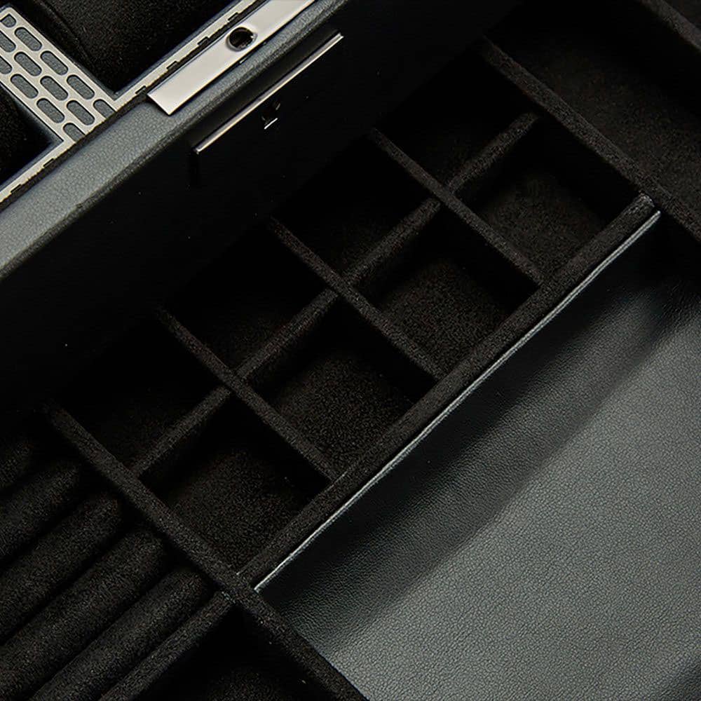 WOLF Axis Powder Coat 10 Piece Watch Box With Drawer 488203