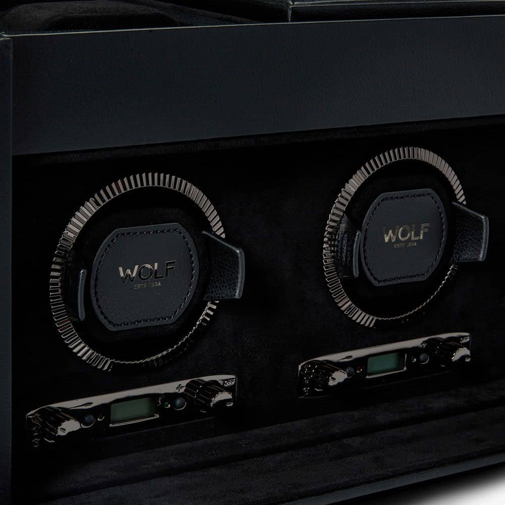 WOLF British Racing Black Triple Watch Winder 792302