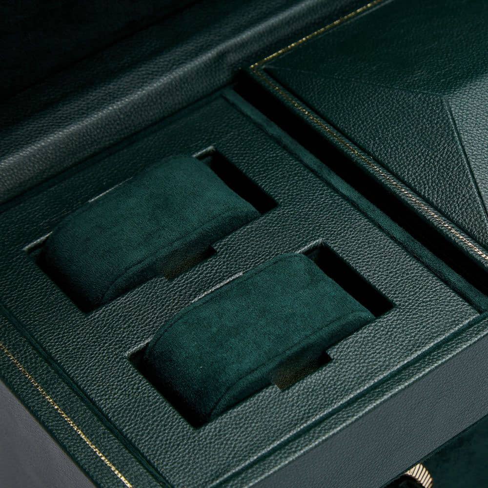 WOLF British Racing Green Triple Watch Winder 792341
