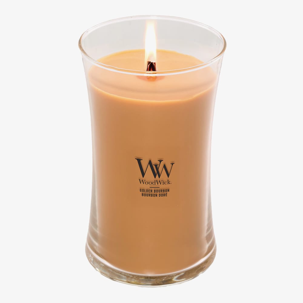 WoodWick Golden Bourbon Large Hourglass Candle 2654084E